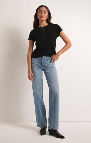 MODERN SLUB TEE (BLACK) - Z SUPPLY