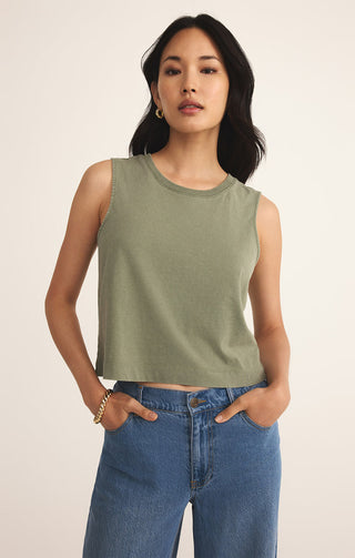 SLOANE MUSCLE TANK (AVOCADO) - Z SUPPLY