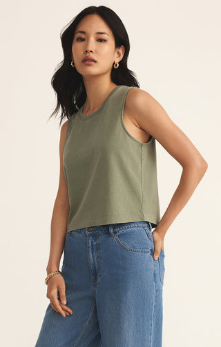 SLOANE MUSCLE TANK (AVOCADO) - Z SUPPLY