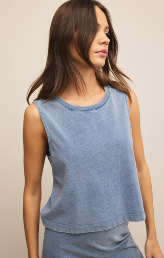 SLOANE MUSCLE TANK (MEDIUM INDIGO) - Z SUPPLY