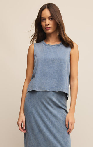 SLOANE MUSCLE TANK (MEDIUM INDIGO) - Z SUPPLY