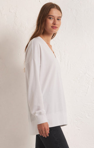 MODERN V-NECK WEEKENDER (WHITE) - Z SUPPLY