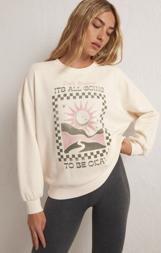 OVERSIZED OK! CREW SWEATSHIRT - Z SUPPLY