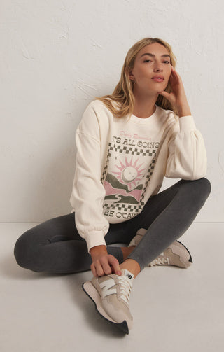 OVERSIZED OK! CREW SWEATSHIRT - Z SUPPLY
