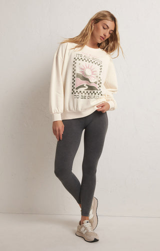 OVERSIZED OK! CREW SWEATSHIRT - Z SUPPLY