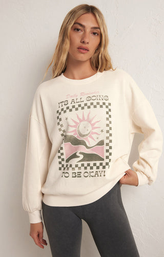 OVERSIZED OK! CREW SWEATSHIRT - Z SUPPLY
