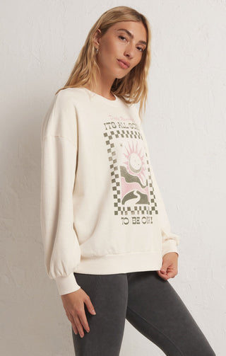 OVERSIZED OK! CREW SWEATSHIRT - Z SUPPLY