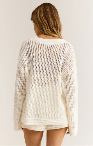 KIAMI CROCHET SWEATER (WHITE) - Z SUPPLY