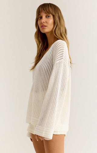 KIAMI CROCHET SWEATER (WHITE) - Z SUPPLY