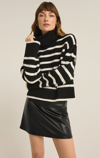 JOSEPHINE STRIPE SWEATER (BLACK) - Z SUPPLY