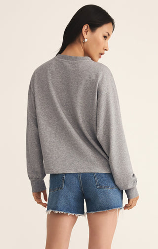 (XL) Ellis Sweatshirt (CLASSIC HEATHER) - Z SUPPLY
