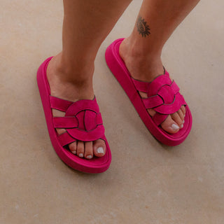 MARKET IN PINK PLATFORM SANDALS -NAKED FEET