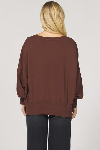 TRENTON CREW NECK OVERSIZED LONG SLEEVE