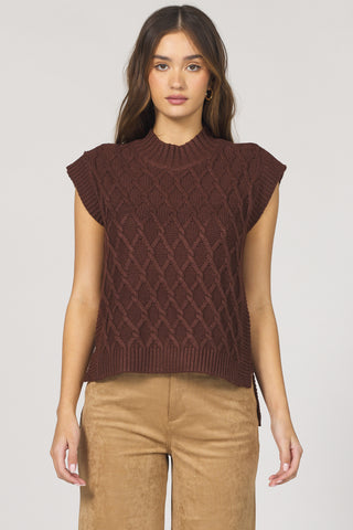 (LARGE) BRIANA TOP CAPPUCCINO SWEATER