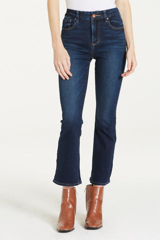 JEANNE MID RISE CROPPED FLARE JEANS
