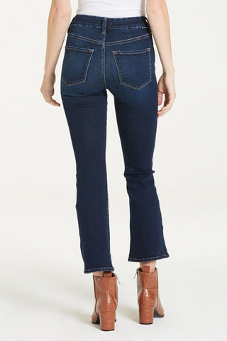 JEANNE MID RISE CROPPED FLARE JEANS
