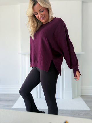 TRENTON CREW NECK OVERSIZED LONG SLEEVE