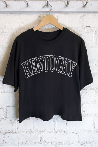 KENTUCKY BOXY TEE (BLACK)