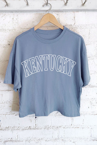 KENTUCKY BOXY TEE (BLUE)