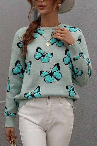 Butterfly Sweater (Teal)