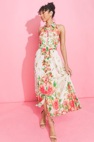 Spring Dream Printed Floral Midi