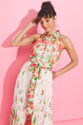 Spring Dream Printed Floral Midi