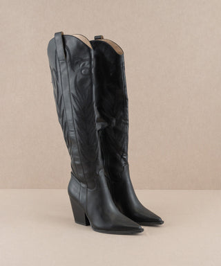 The Bronco Knee High Boots (Black)