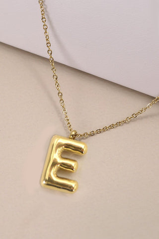 18K STAINLESS STEEL TARNISH FREE INITIAL NECKLACE