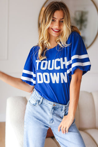 TOUCH DOWNS SHORT SLEEVES TOP