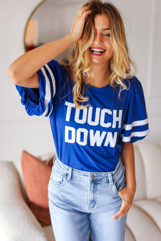 TOUCH DOWNS SHORT SLEEVES TOP