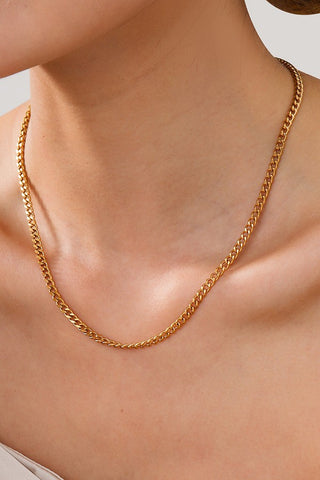 STAINLESS STEEL TARNISH FREE ALL CHAIN NECKLACES