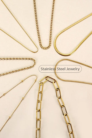 STAINLESS STEEL TARNISH FREE ALL CHAIN NECKLACES