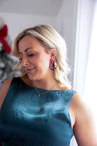 GINA SATIN DRESS (TEAL) - LUCY PARIS