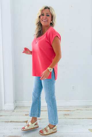 ON THE WEEKENDS TOP(PERSIMMON) - Z SUPPLY