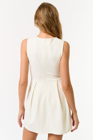 Sleeveless Mini Dress (WHITE)