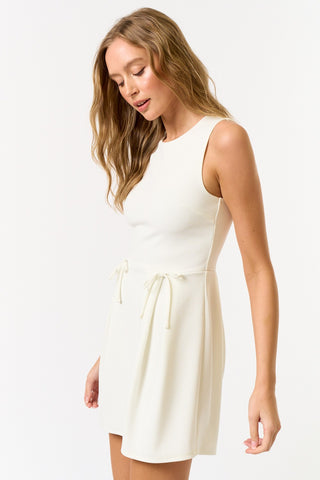 Sleeveless Mini Dress (WHITE)