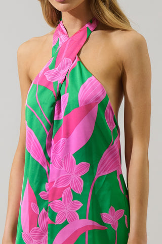 (LARGE + XL) Key Lime Crush Dress