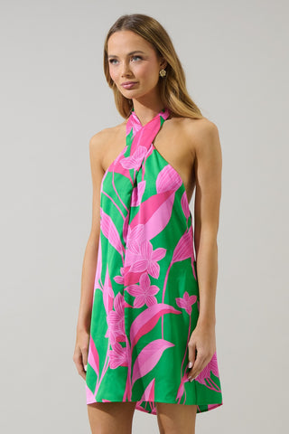 (LARGE + XL) Key Lime Crush Dress