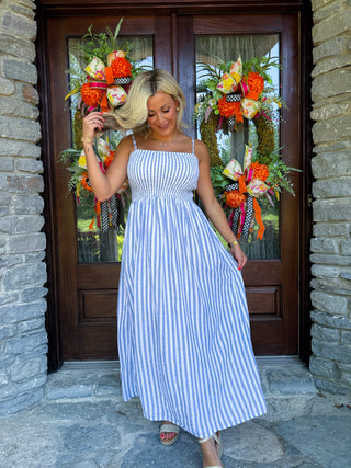 NADINE STRIPED MIDI DRESS - Z SUPPLY