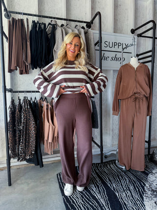 SOFTWAVE STRIPE SET (CHOCOLATE)