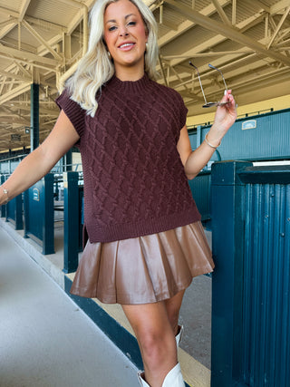 CAMEL SKORT - Sincerely Ours