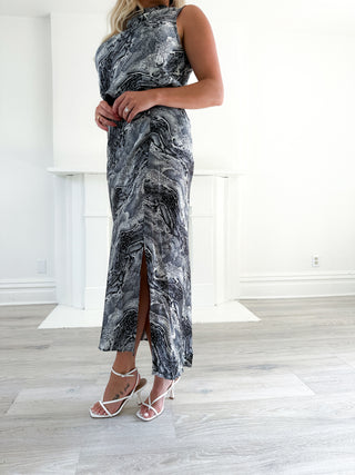 BIAS CUT SLIP SKIRT (PYTHON) - BISHOP + YOUNG