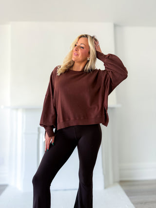 TRENTON CREW NECK OVERSIZED LONG SLEEVE