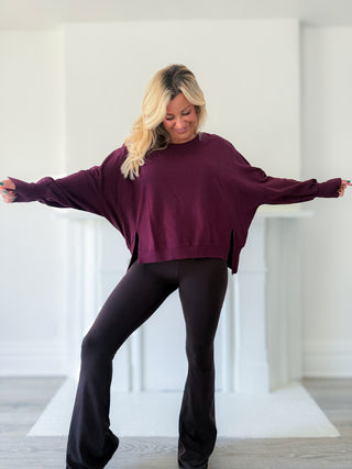 TRENTON CREW NECK OVERSIZED LONG SLEEVE