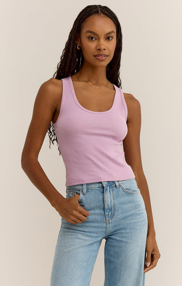 ESSY RIB TANK TOP (WASHED ORCHID) - Z SUPPLY