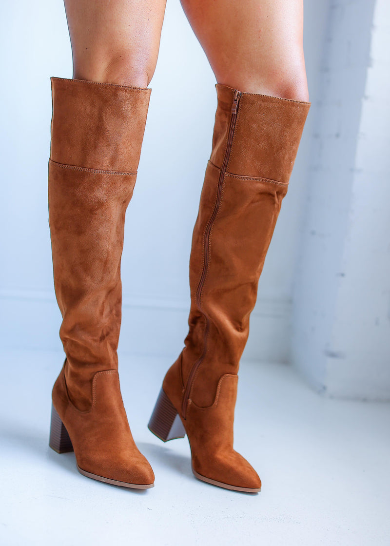 Making Plans With You Iris Tan Thigh High Boot