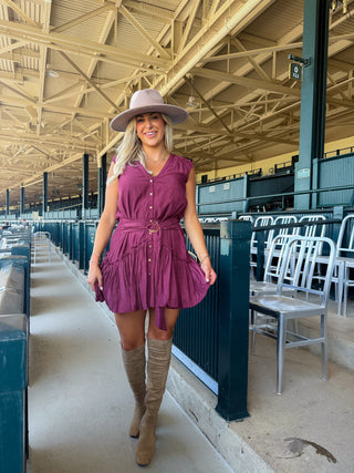 Bridget Belted Mini Dress