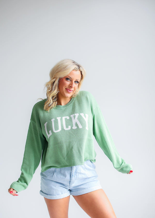 Cooper Lucky Sweater (GREEN) - Z SUPPLY