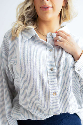 STRIPE GAUZE BUTTONDOWN SHIRTS