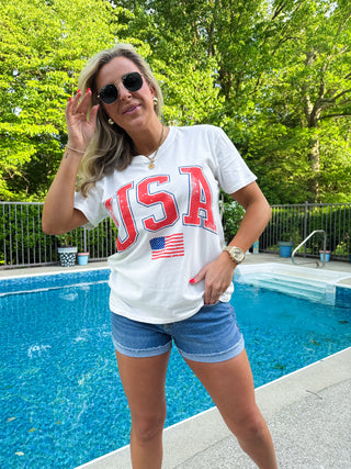 FLAG BOYFRIEND TEE - Z SUPPLY
